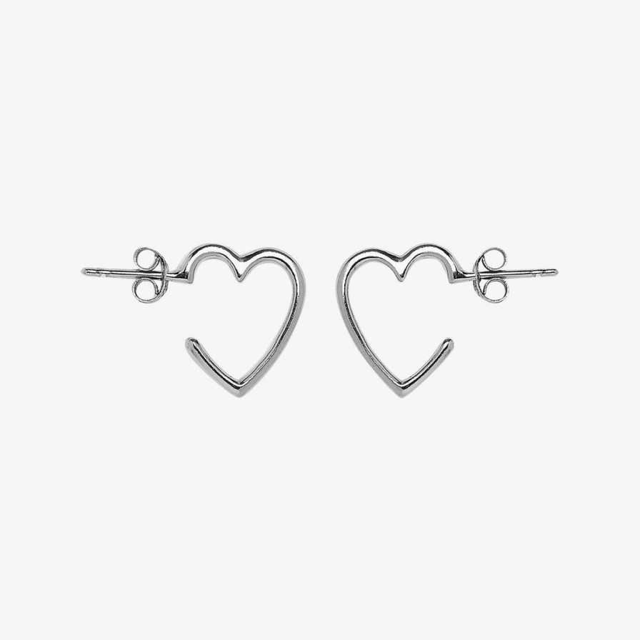 Jewelry * | Best Sale Spring 2021 Heart Hoop Earrings Best Sellers