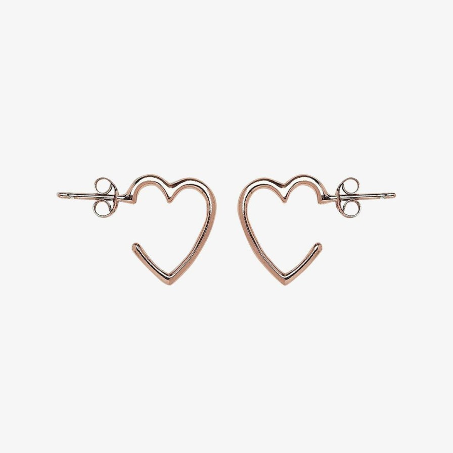 Jewelry * | Best Sale Spring 2021 Heart Hoop Earrings Best Sellers