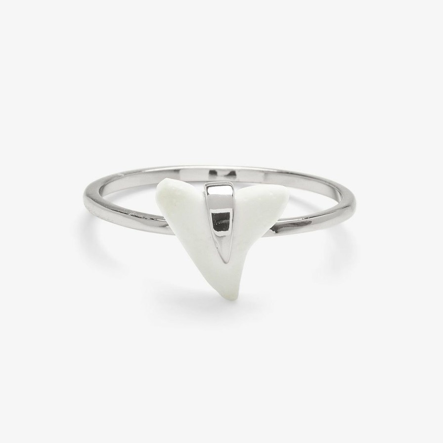 Jewelry * | Buy Pura Vida Bracelets Shark Tooth Ring