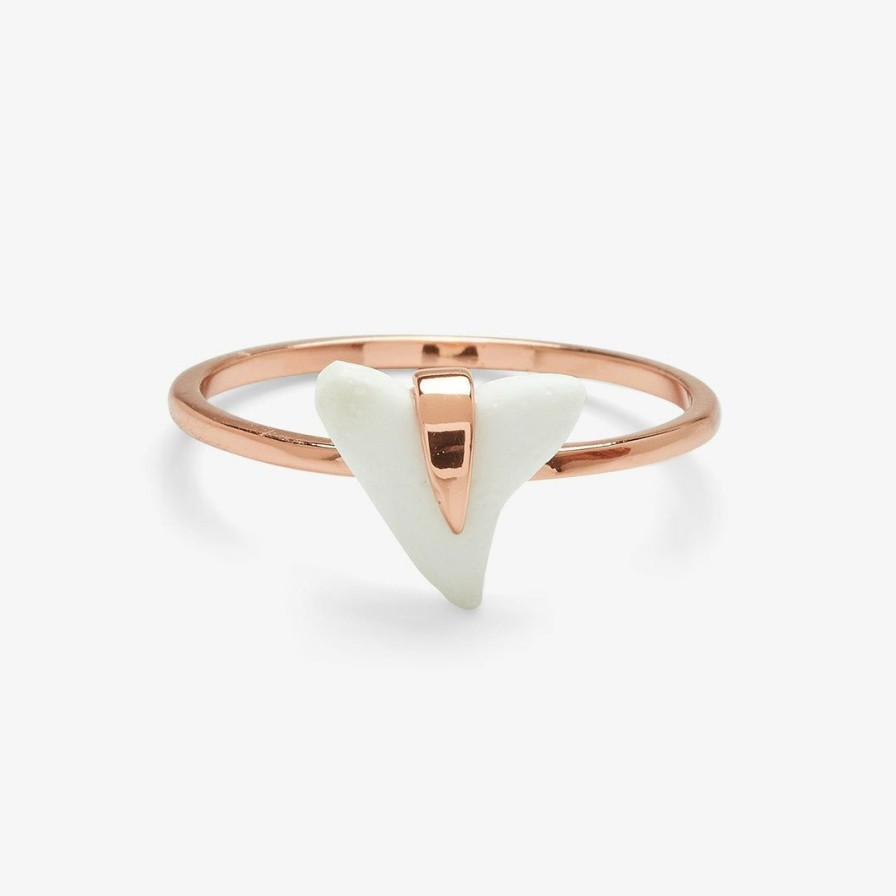 Jewelry * | Buy Pura Vida Bracelets Shark Tooth Ring