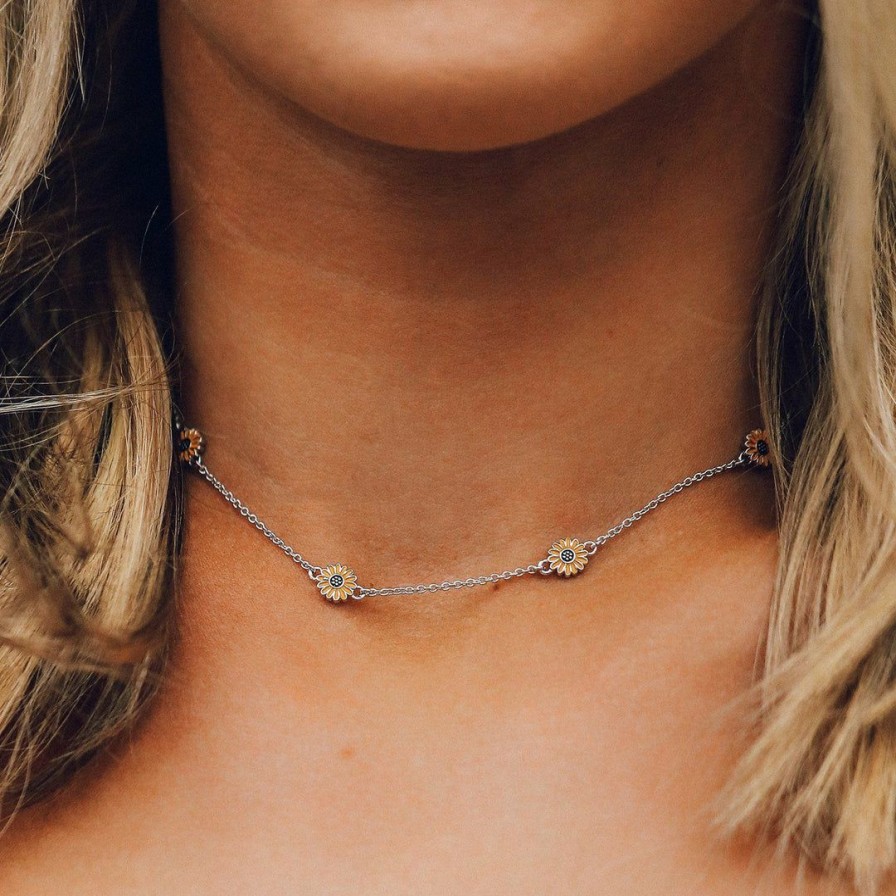 Jewelry * | Flash Sale Spring 2020 Sunflower Choker