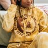 Clothing * | Best Sale Pura Vida Bracelets State Of Being Hoodie Clothing Caramel Tie-Dye