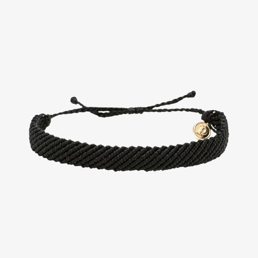 Jewelry * | Best Deal Pura Vida Bracelets Flat Wide Woven Bracelet Men'S