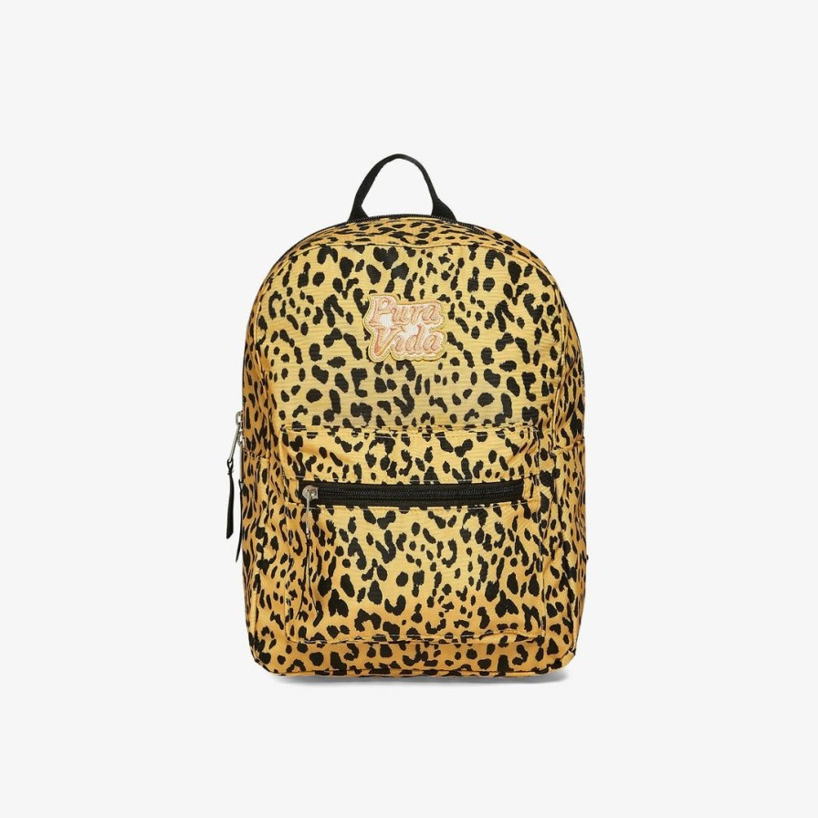 Accessories * | Best Deal Pura Vida Bracelets Leopard Mini Backpack Best Sellers