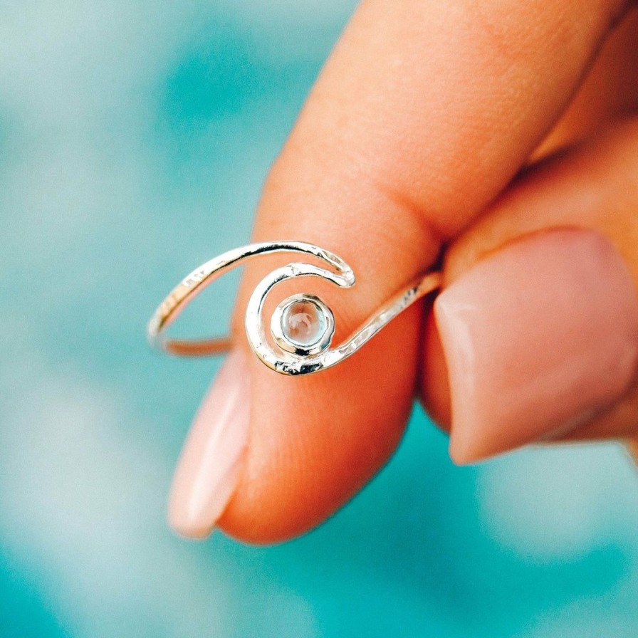 Jewelry * | Cheapest Spring 2021 Shimmering Wave Ring Best Sellers