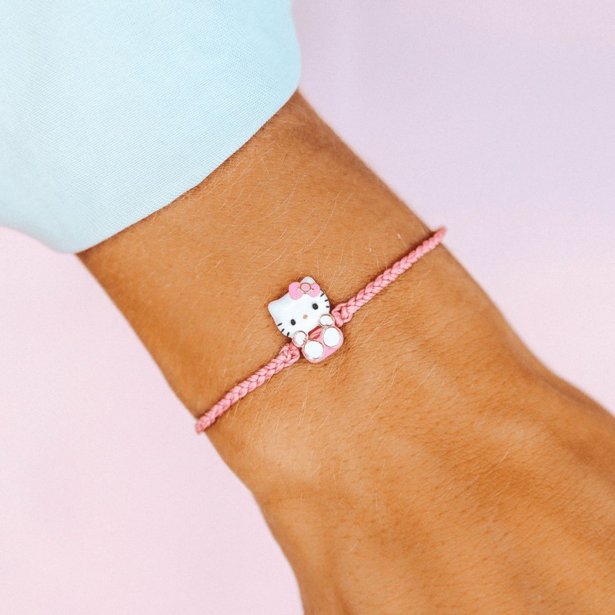 Jewelry * | Best Sale Sanrio Hello Kitty Enamel Charm Bracelet