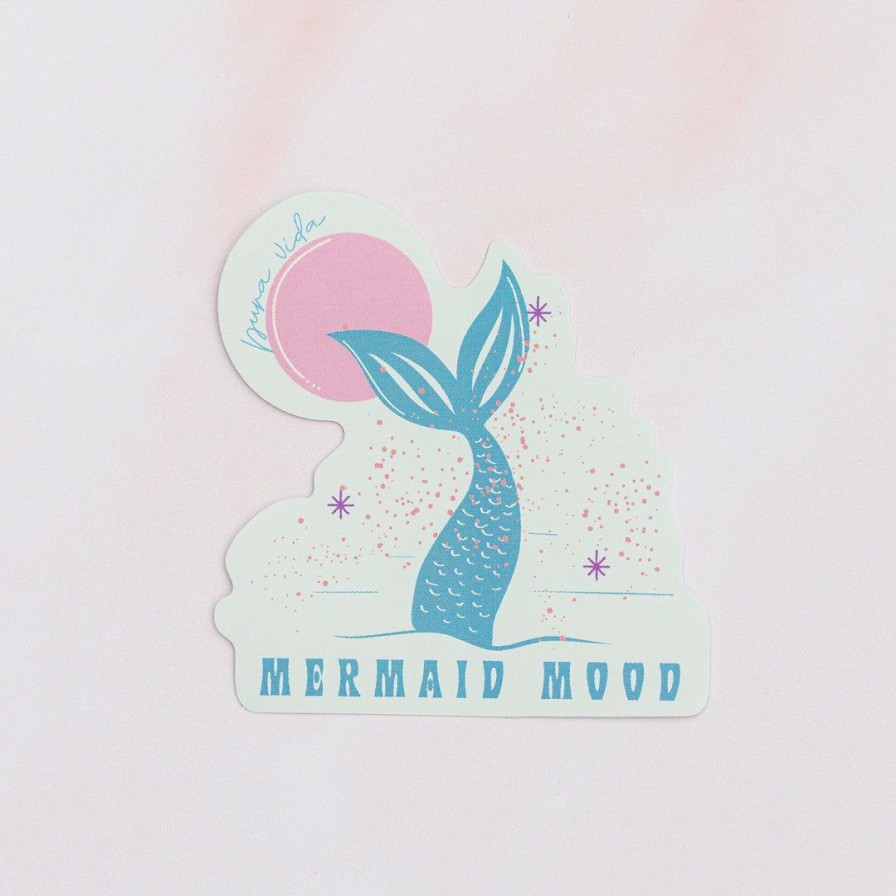 Accessories * | Best Sale Pura Vida Bracelets Mermaid Moon Sticker Best Sellers