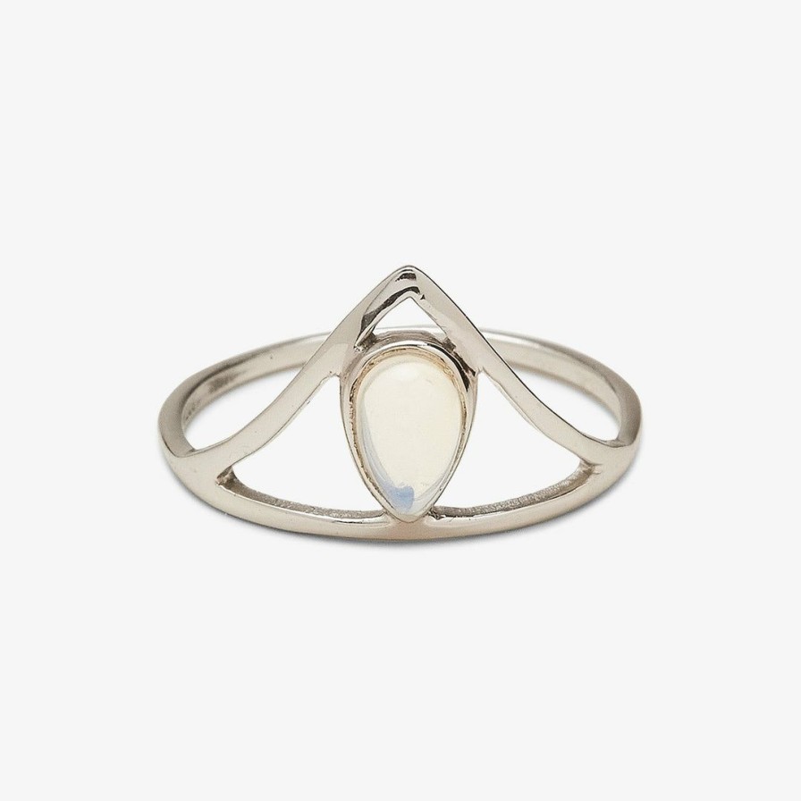 Jewelry * | Brand New Pura Vida Bracelets Chevron Stone Ring