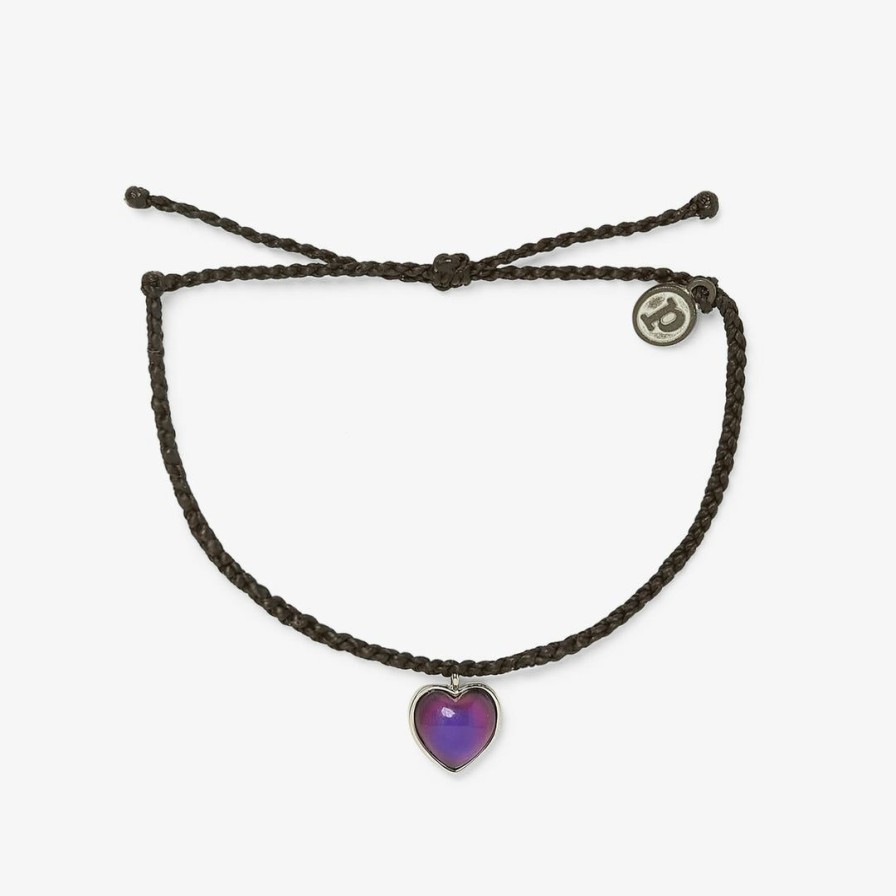 Jewelry * | Brand New Pura Vida Bracelets Trending On Tiktok Heart Mood Charm Bracelet