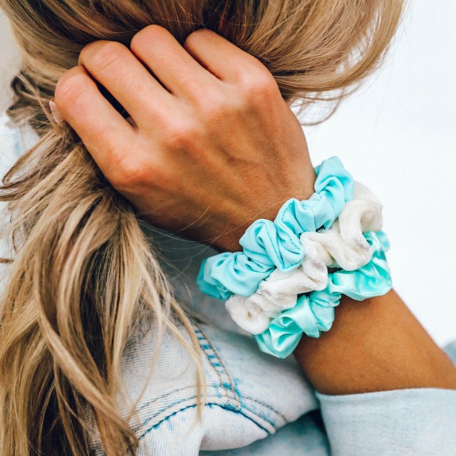 Accessories * | Cheap Summer 2020 Wave Scrunchies (Set Of 3)