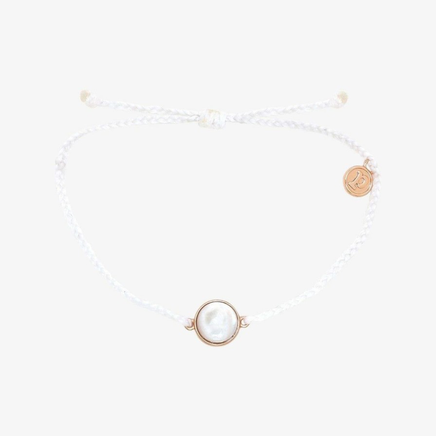 Jewelry * | Top 10 Pura Vida Bracelets Mother Of Pearl Best Sellers