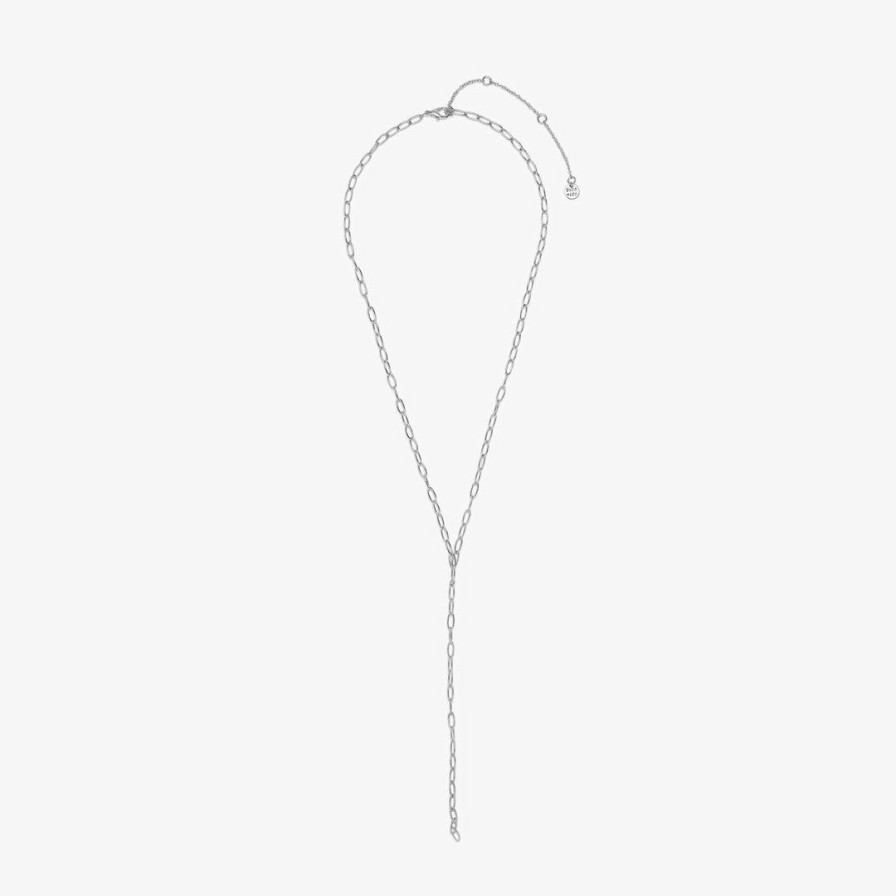 Jewelry * | Best Pirce Pura Vida Bracelets Best Sellers Mini Paperclip Lariat Necklace