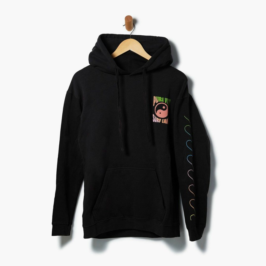 Clothing * | Best Reviews Of Pura Vida Bracelets Surf Camp Hoodie Clothing Vintage Black