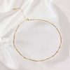 Jewelry * | Top 10 Demi Fine Bar Chain Choker