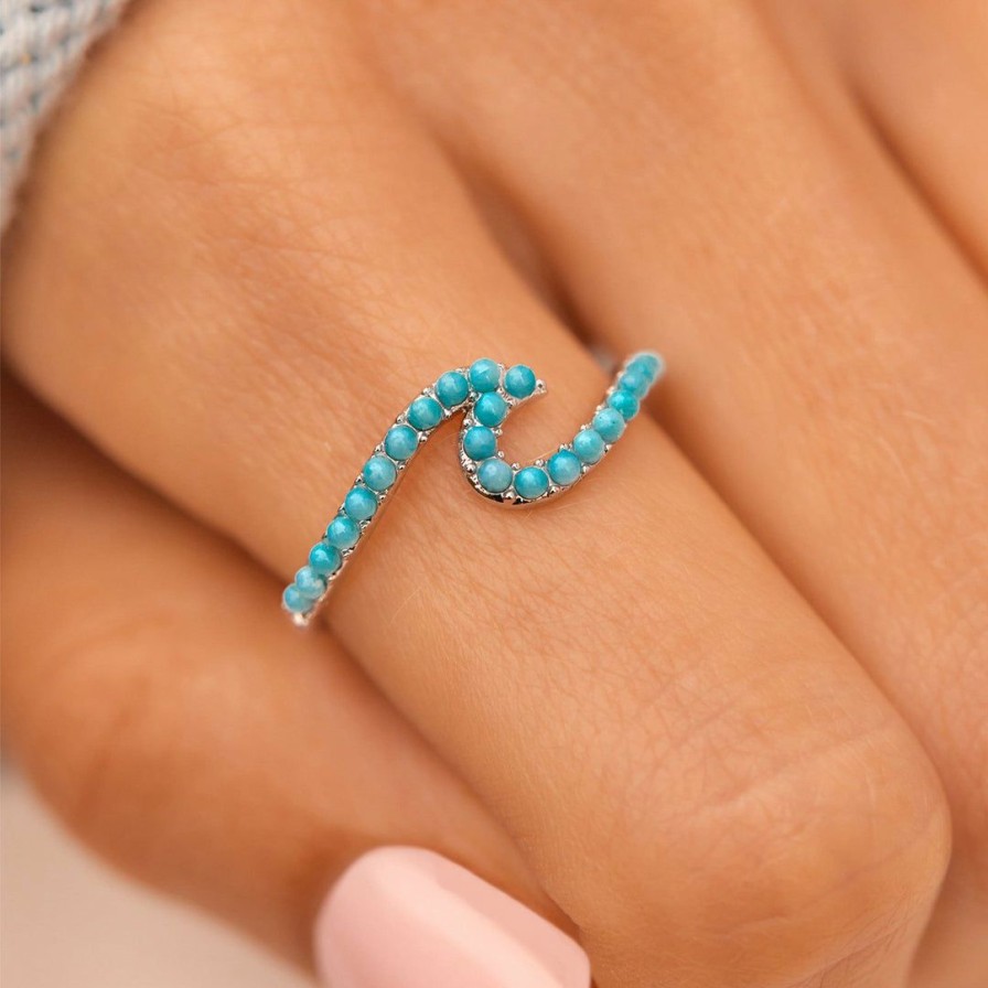 Jewelry * | New Pura Vida Bracelets Best Sellers Stone Wave Ring