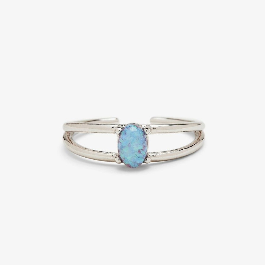 Jewelry * | Best Sale Pura Vida Bracelets Best Sellers Floating Opal Toe Ring