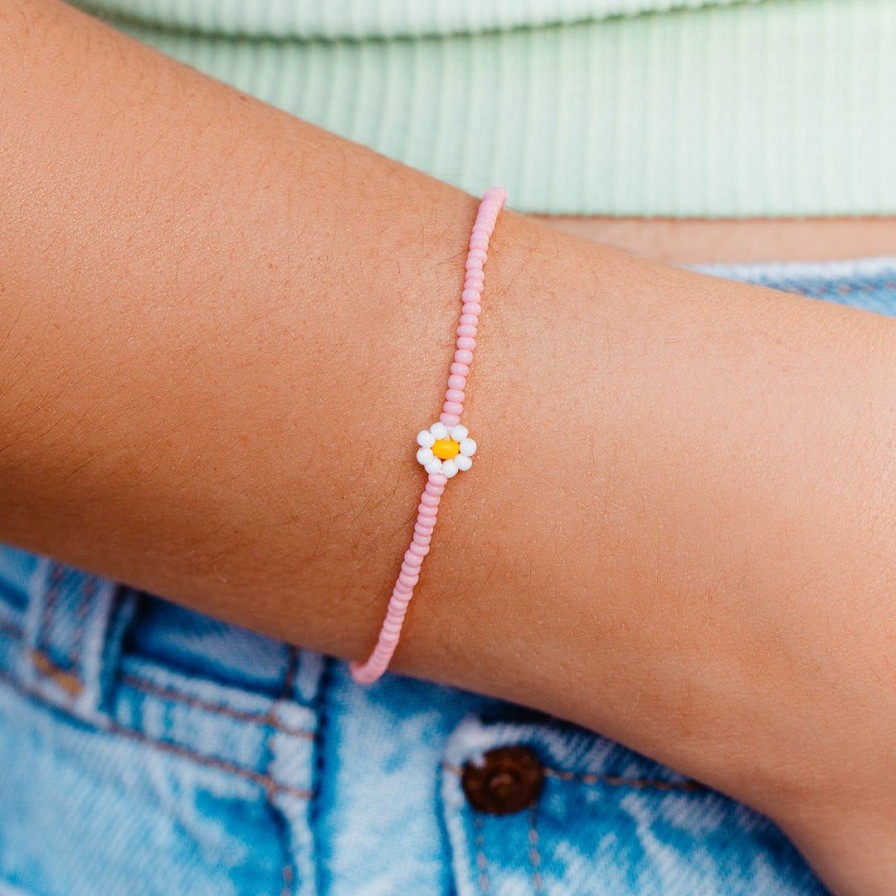 Jewelry * | Best Pirce Pura Vida Bracelets Spring Daisy Seed Bead Bracelet Best Sellers