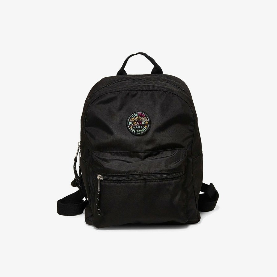 Accessories * | Hot Sale Pura Vida Bracelets Bags Black Mini Backpack