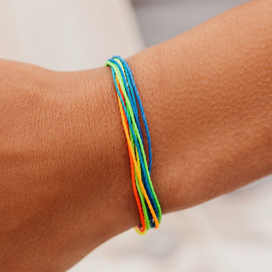 Jewelry * | Buy Pura Vida Bracelets Neon Shoreline Bracelet Men'S