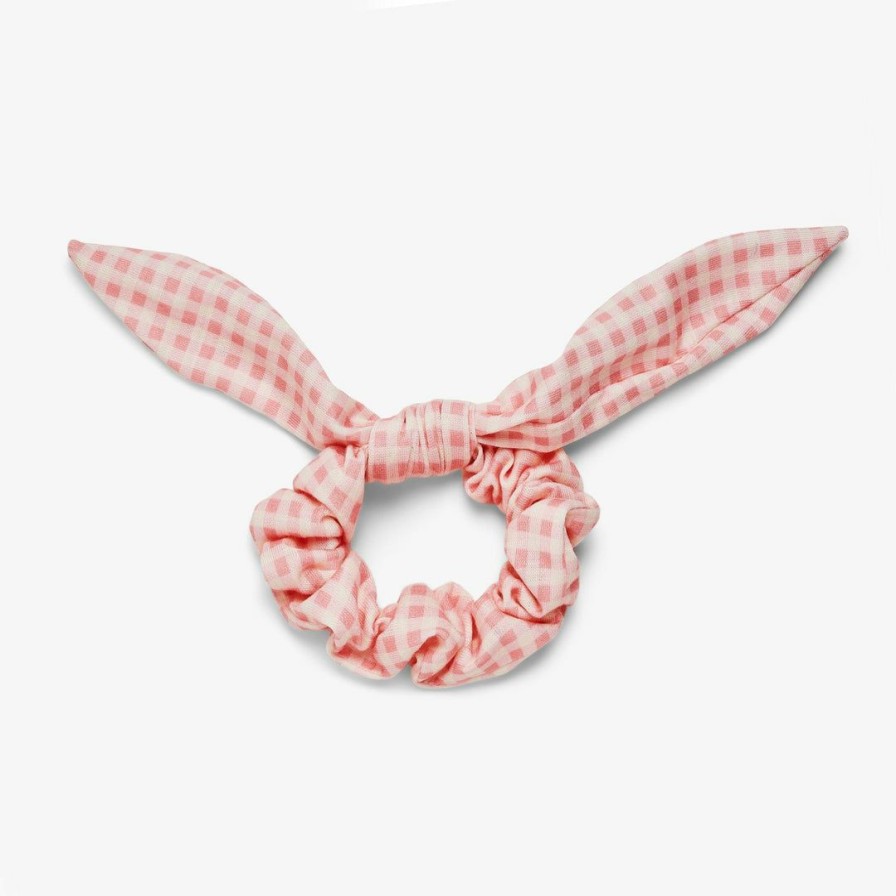 Accessories * | Best Reviews Of Pura Vida Bracelets Best Sellers Gingham Scrunchie Bow