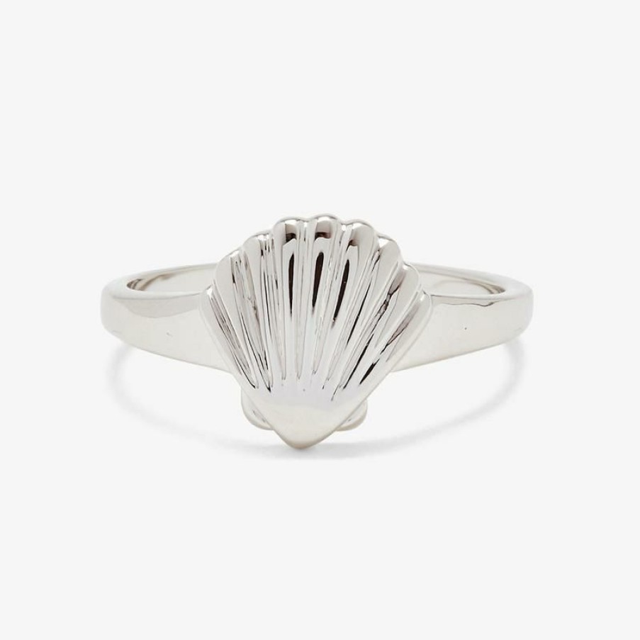 Jewelry * | Discount Pura Vida Bracelets Best Sellers Shell Signet Ring