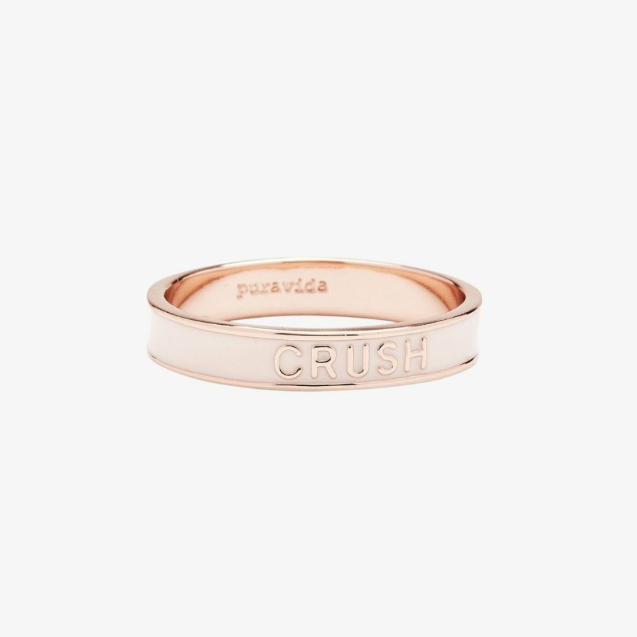 Jewelry * | Outlet Spring 2021 Crush Enamel Word Ring Best Sellers