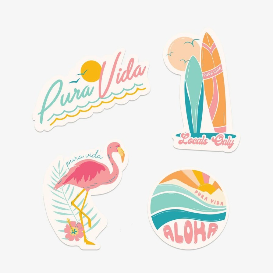 Accessories * | Best Sale Pura Vida Bracelets Best Sellers Glow Sticker Pack