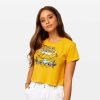 Clothing * | Best Pirce Pura Vida Bracelets Best Sellers Super Natural Crop Tee Rich Gold