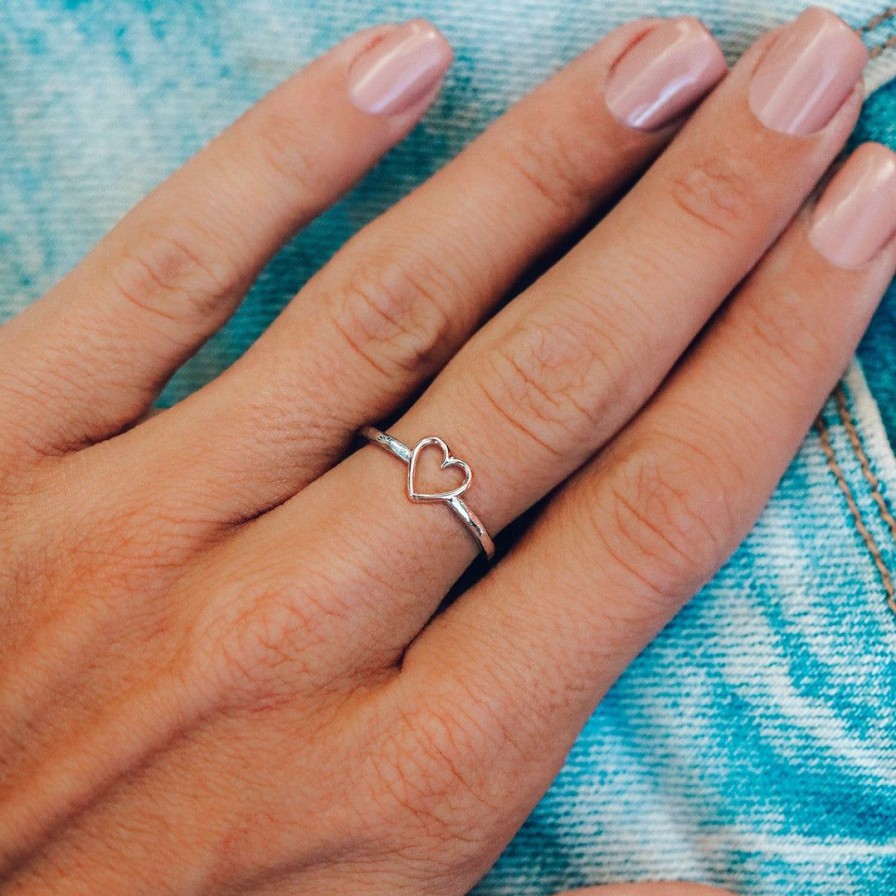 Jewelry * | Deals Spring 2020 Open Heart Ring