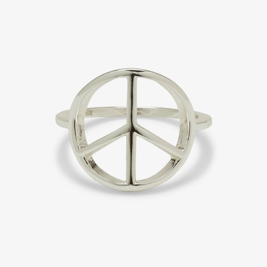 Jewelry * | Promo Pura Vida Bracelets Peace Sign Ring Best Sellers