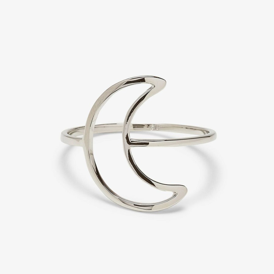 Jewelry * | Best Reviews Of Pura Vida Bracelets Oversized Crescent Ring