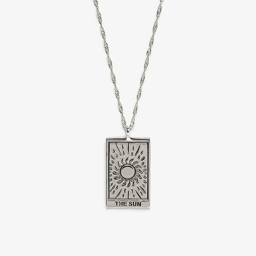 Jewelry * | Buy Pura Vida Bracelets Tarot Card Pendant Necklace Trending On Tiktok