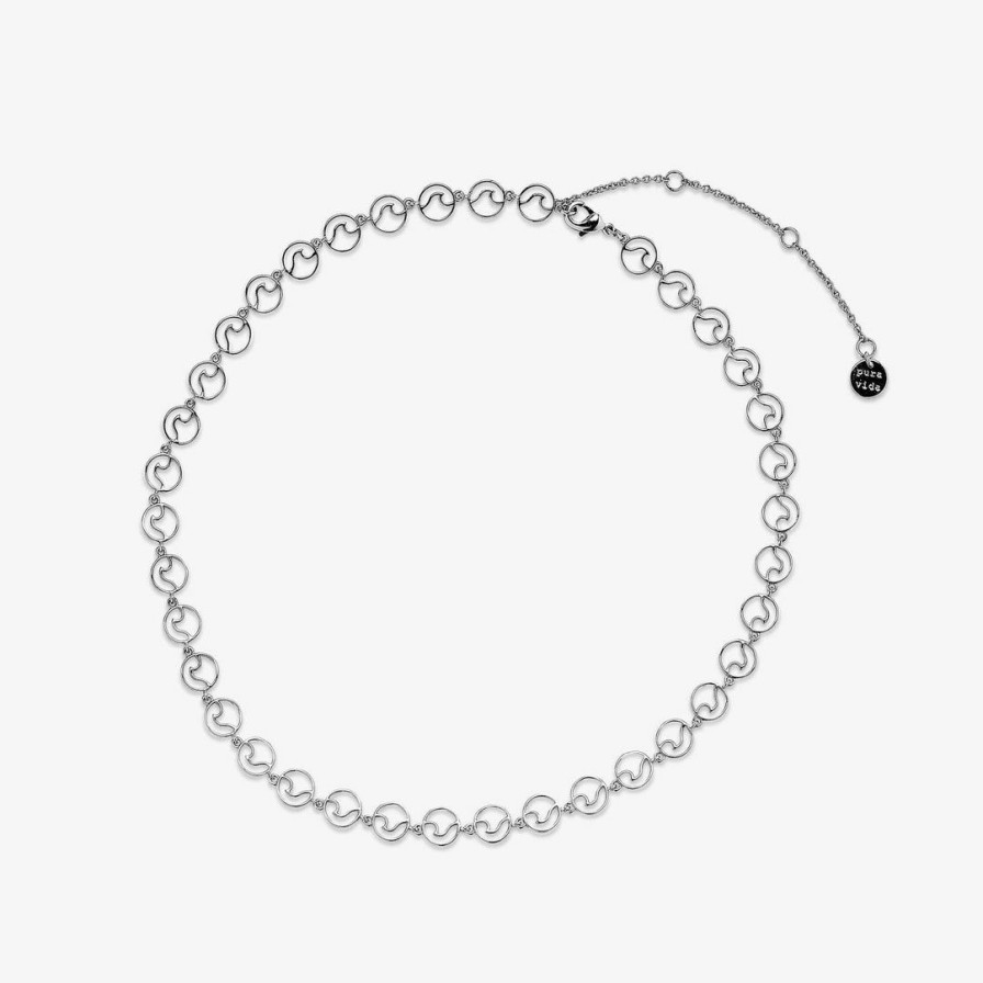 Jewelry * | Hot Sale Pura Vida Bracelets Mini Wave Chain Anklet Best Sellers