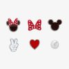 Jewelry * | Deals Disney Mickey Mouse & Disney Minnie Mouse Mix N Match Stud Earring Pack