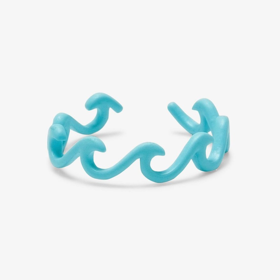 Jewelry * | Deals Pura Vida Bracelets Best Sellers Enamel Delicate Wave Toe Ring