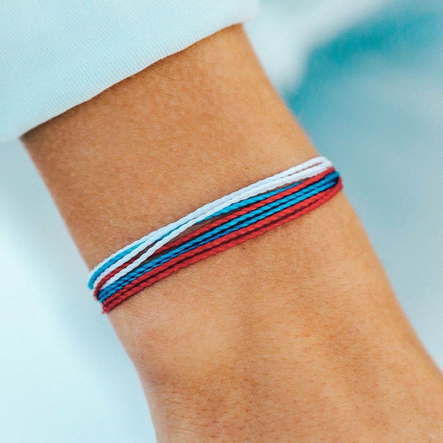 Jewelry * | Best Deal Spring 2021 Men'S Red White Blue