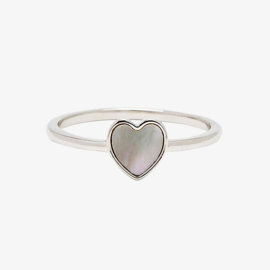 Jewelry * | Best Pirce Pura Vida Bracelets Heart Of Pearl Ring Best Sellers