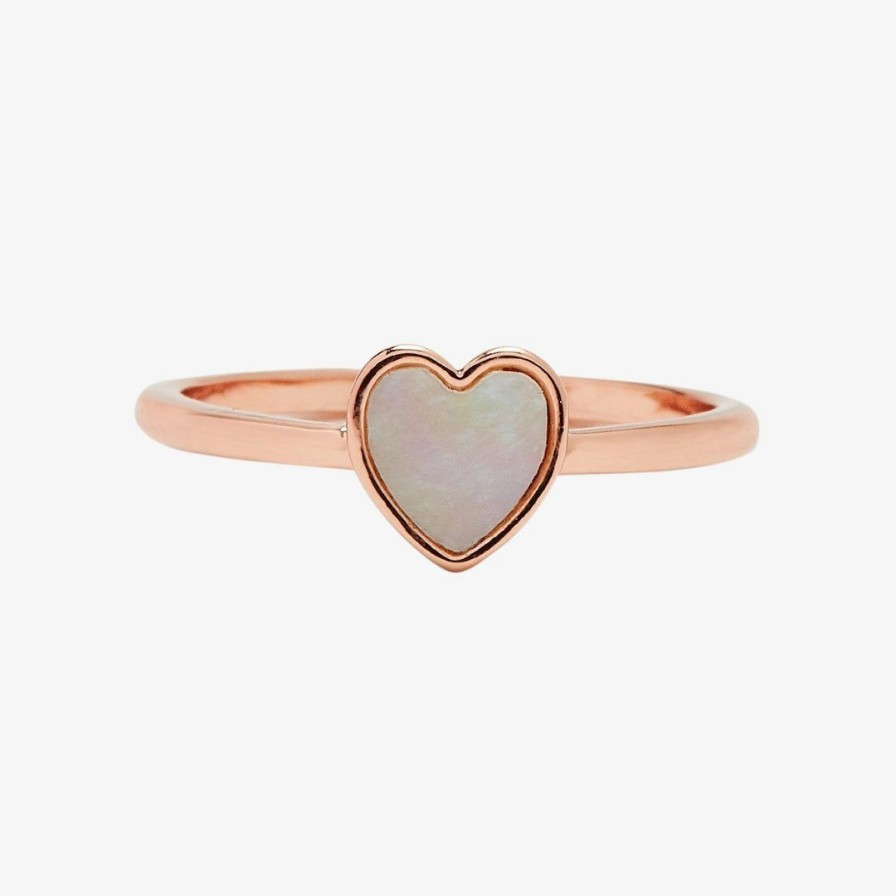 Jewelry * | Best Pirce Pura Vida Bracelets Heart Of Pearl Ring Best Sellers