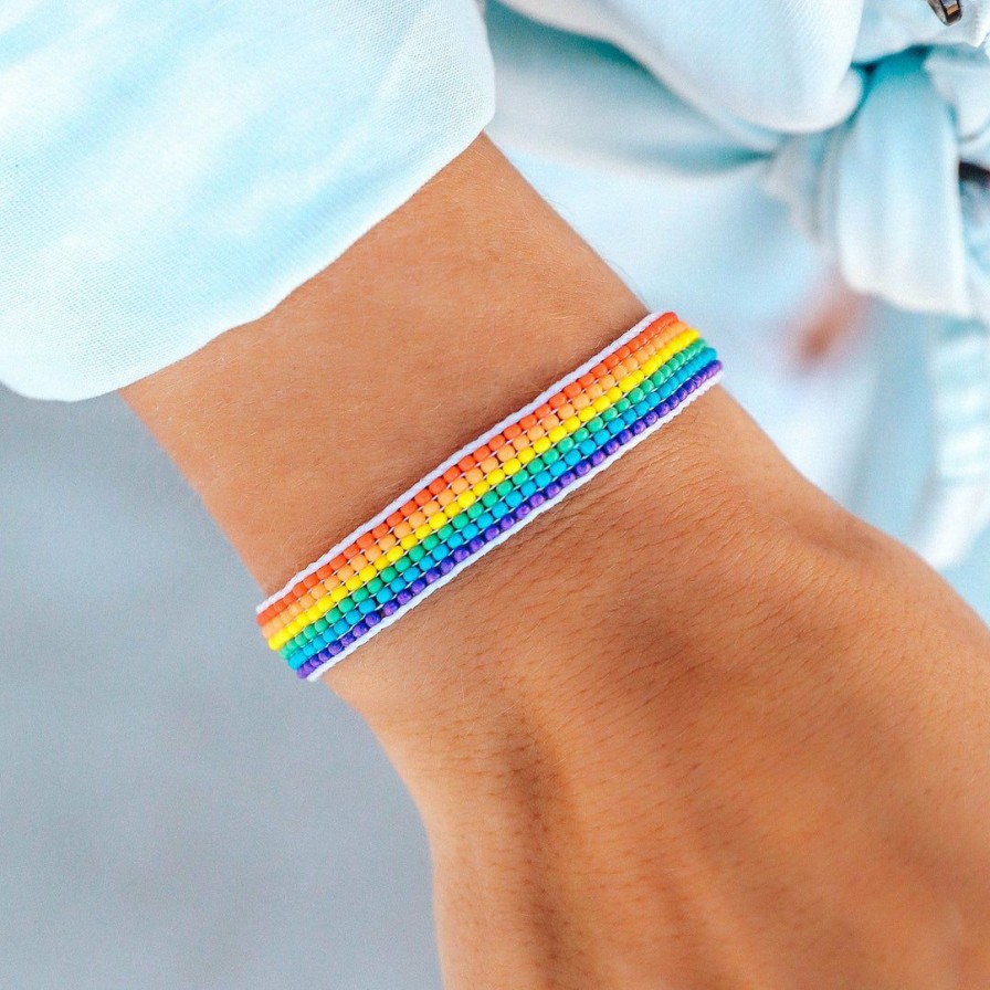 Jewelry * | Top 10 Charity Pride Seed Bead Bracelet Jewelry