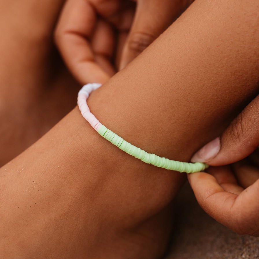 Jewelry * | New Pura Vida Bracelets Trending On Tiktok Mixed Heshi Stretch Anklet