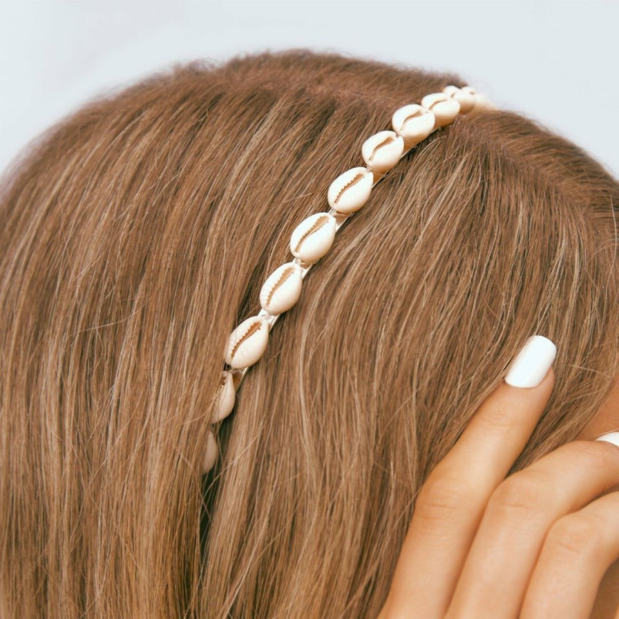 Accessories * | Coupon Pura Vida Bracelets Cowrie Shell Headband