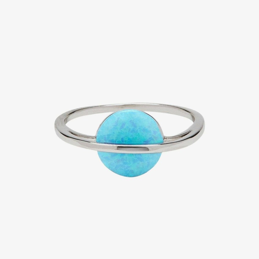 Jewelry * | Best Pirce Pura Vida Bracelets Trending On Tiktok Opal Saturn Ring