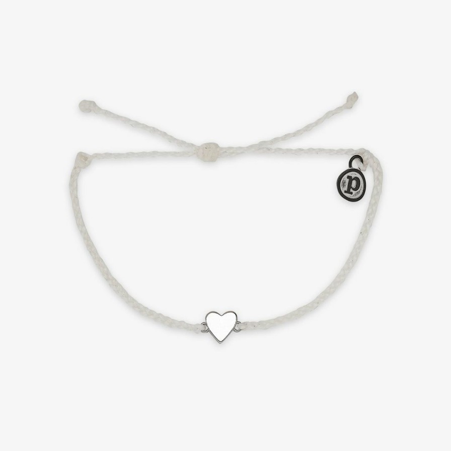 Jewelry * | Best Reviews Of Pura Vida Bracelets Engravable Heart Charm Trending On Tiktok