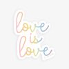 Accessories * | New Pura Vida Bracelets Best Sellers Love Is Love Sticker