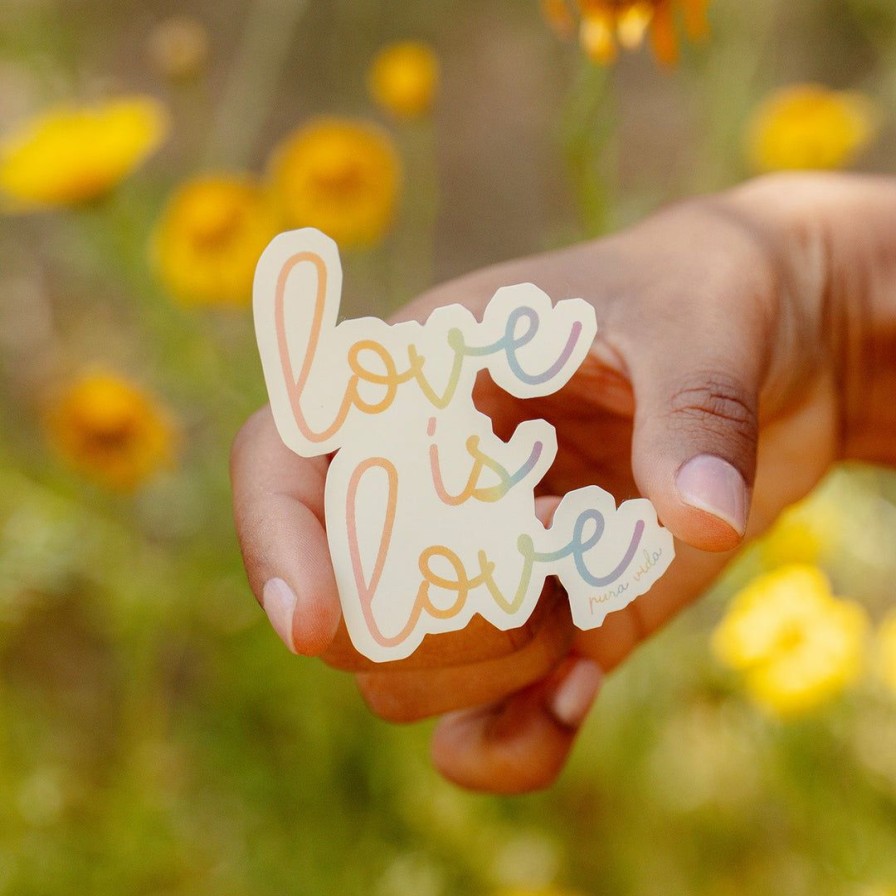 Accessories * | New Pura Vida Bracelets Best Sellers Love Is Love Sticker