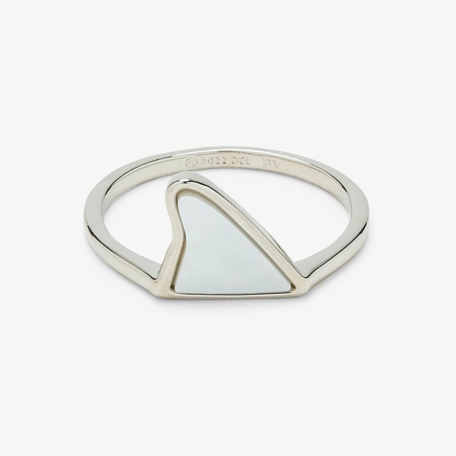 Jewelry * | Best Reviews Of Discovery Mother Of Pearl Shark Fin Ring Best Sellers