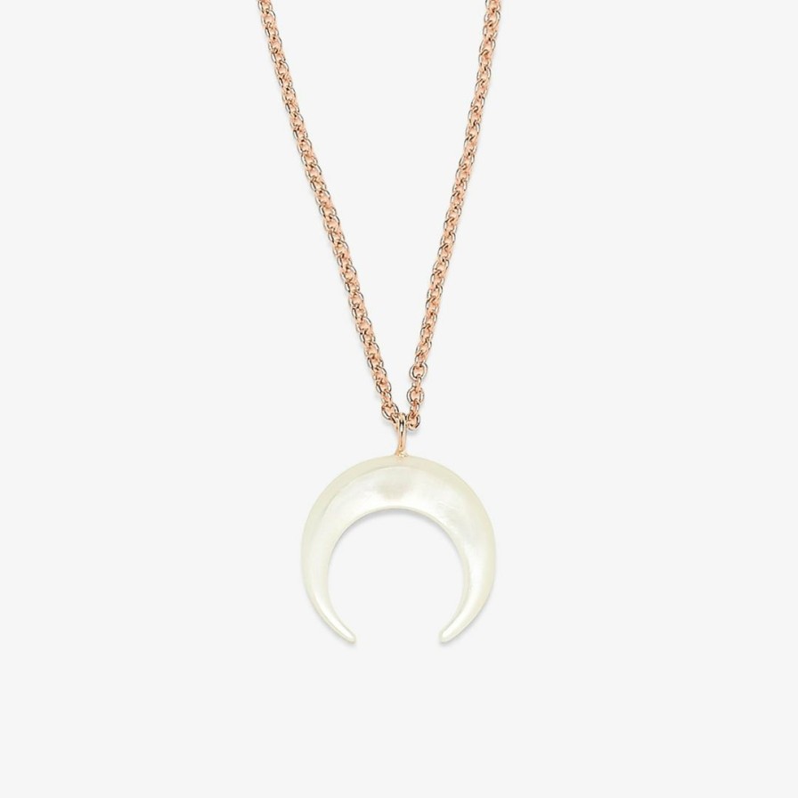 Jewelry * | Promo Pura Vida Bracelets Pearl Crescent Moon Necklace