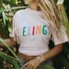 Clothing * | Best Pirce Pura Vida Bracelets Feelings Tee