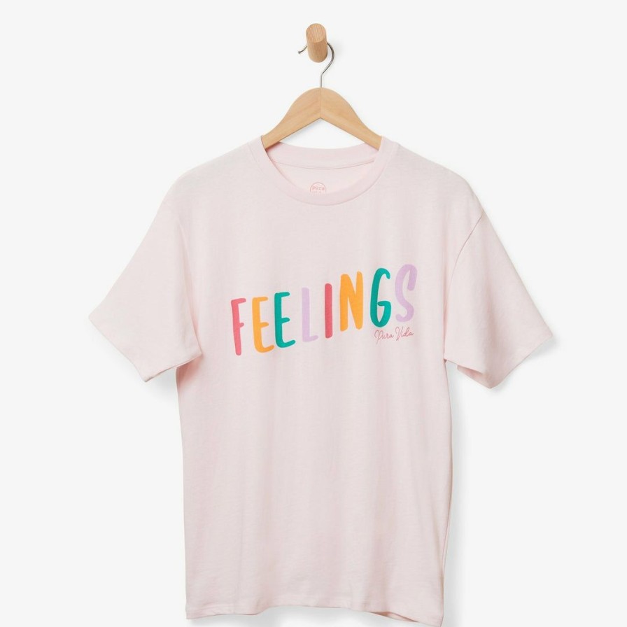 Clothing * | Best Pirce Pura Vida Bracelets Feelings Tee