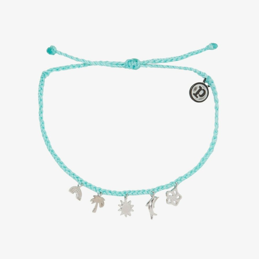 Jewelry * | Flash Sale Pura Vida Bracelets Jewelry Tropical Mini Charm